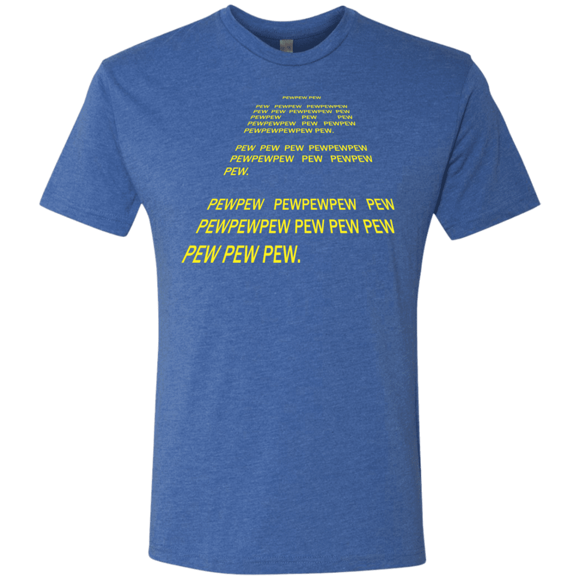 T-Shirts Vintage Royal / S Pew Pew Pew Men's Triblend T-Shirt