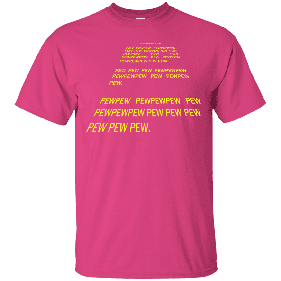 T-Shirts Heliconia / S Pew Pew Pew T-Shirt