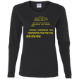 T-Shirts Black / S Pew Pew Pew Women's Long Sleeve T-Shirt