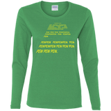 T-Shirts Irish Green / S Pew Pew Pew Women's Long Sleeve T-Shirt