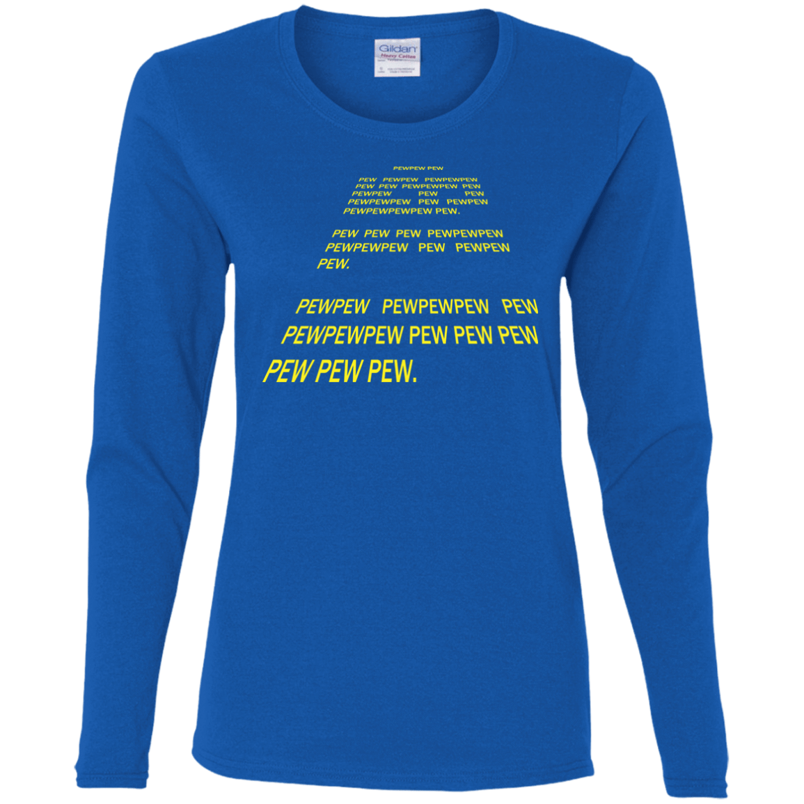 T-Shirts Royal / S Pew Pew Pew Women's Long Sleeve T-Shirt