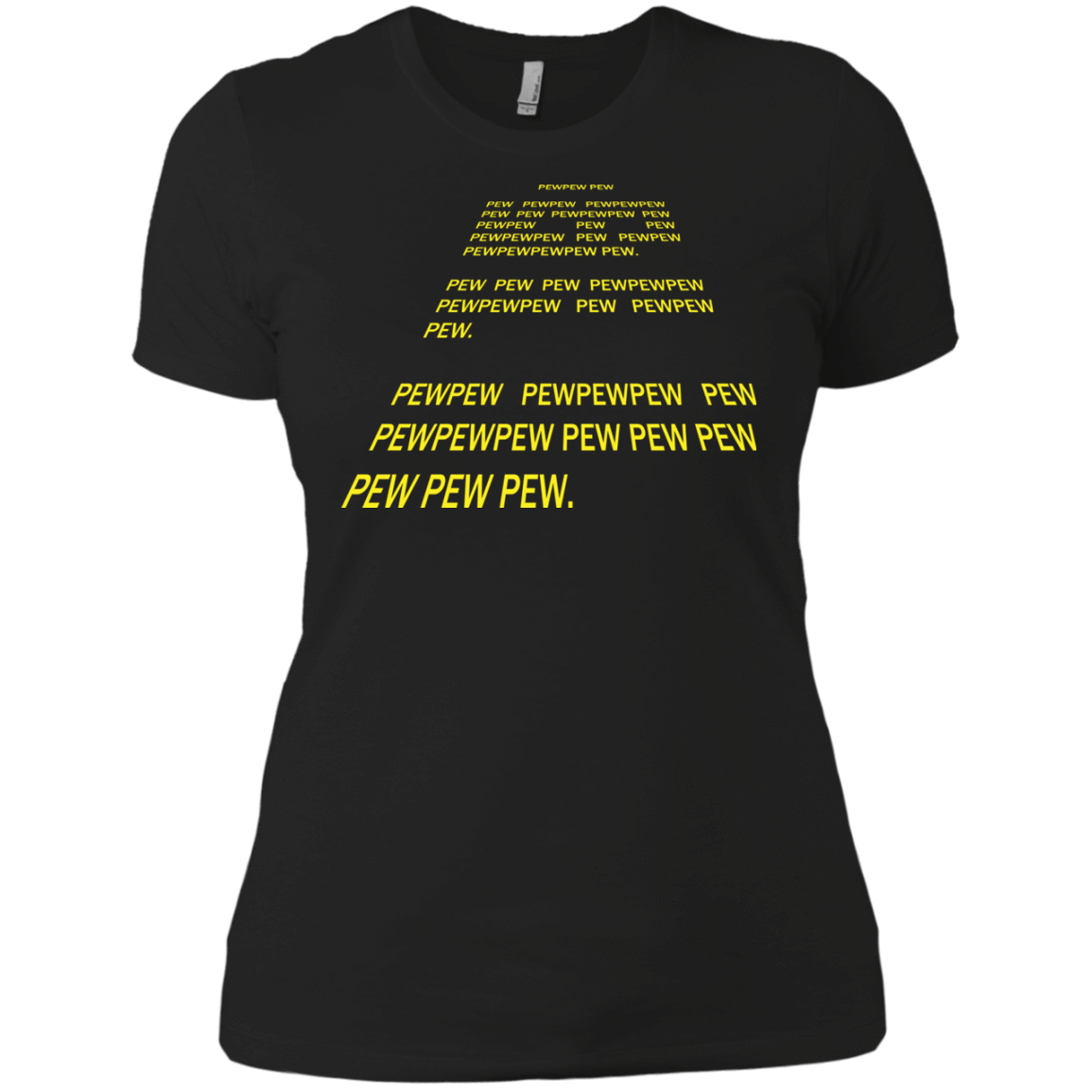 T-Shirts Black / X-Small Pew Pew Pew Women's Premium T-Shirt