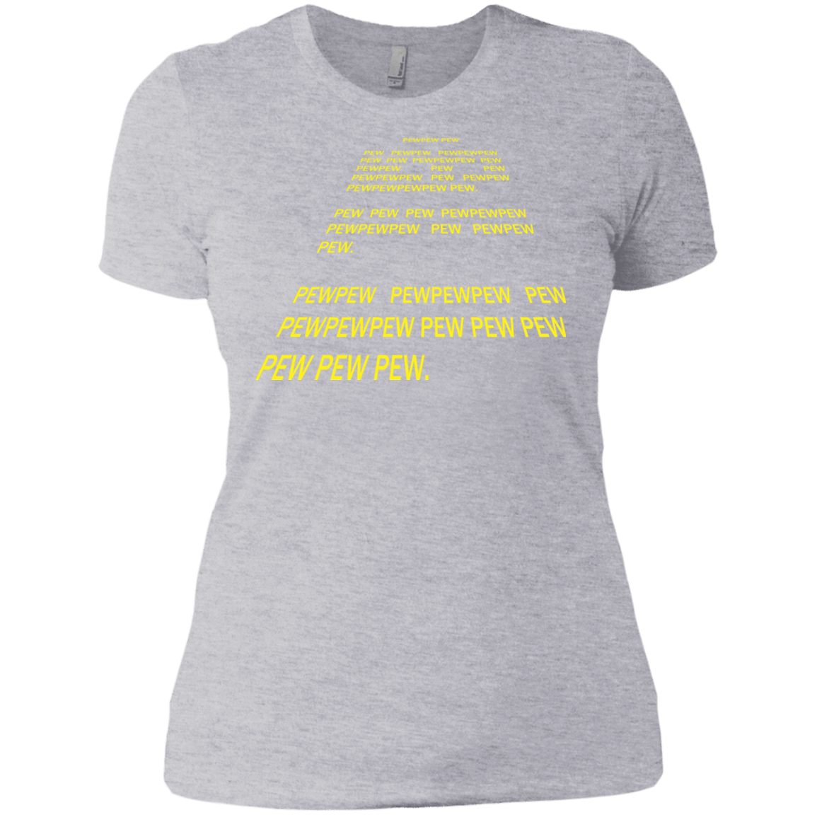 T-Shirts Heather Grey / X-Small Pew Pew Pew Women's Premium T-Shirt
