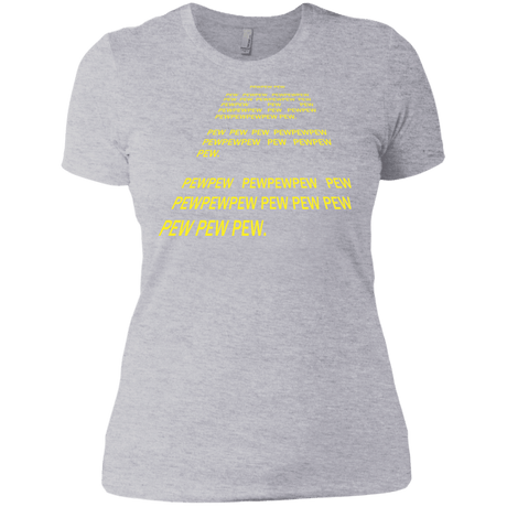 T-Shirts Heather Grey / X-Small Pew Pew Pew Women's Premium T-Shirt