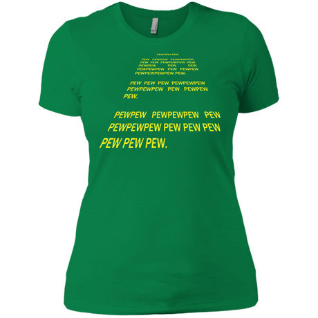 T-Shirts Kelly Green / X-Small Pew Pew Pew Women's Premium T-Shirt