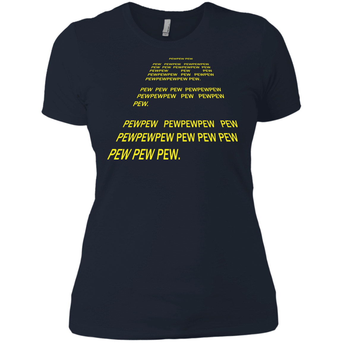 T-Shirts Midnight Navy / X-Small Pew Pew Pew Women's Premium T-Shirt
