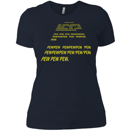 T-Shirts Midnight Navy / X-Small Pew Pew Pew Women's Premium T-Shirt