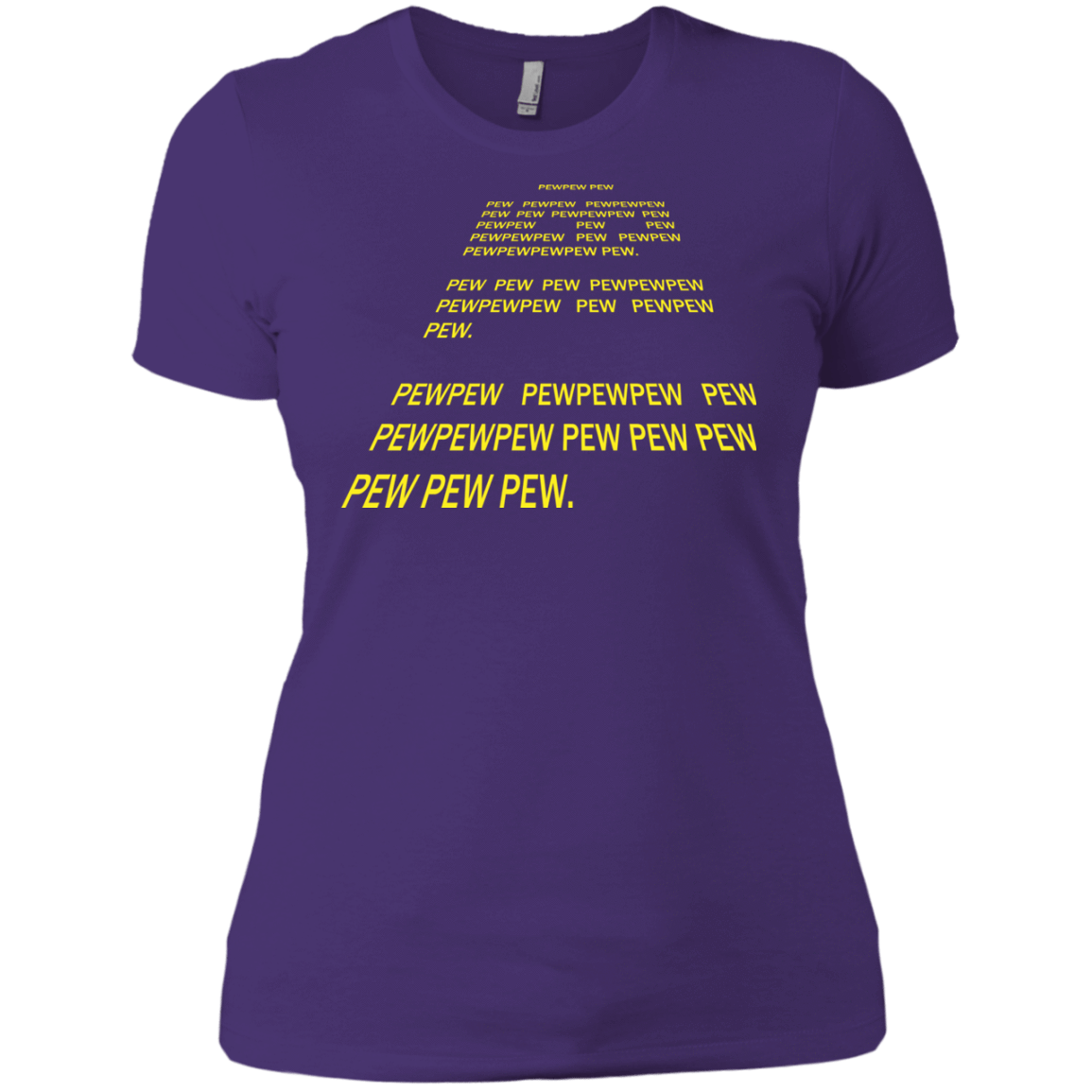 T-Shirts Purple Rush/ / X-Small Pew Pew Pew Women's Premium T-Shirt