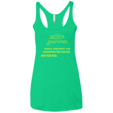 T-Shirts Envy / X-Small Pew Pew Pew Women's Triblend Racerback Tank