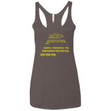 T-Shirts Macchiato / X-Small Pew Pew Pew Women's Triblend Racerback Tank