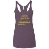 T-Shirts Vintage Purple / X-Small Pew Pew Pew Women's Triblend Racerback Tank