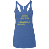 T-Shirts Vintage Royal / X-Small Pew Pew Pew Women's Triblend Racerback Tank
