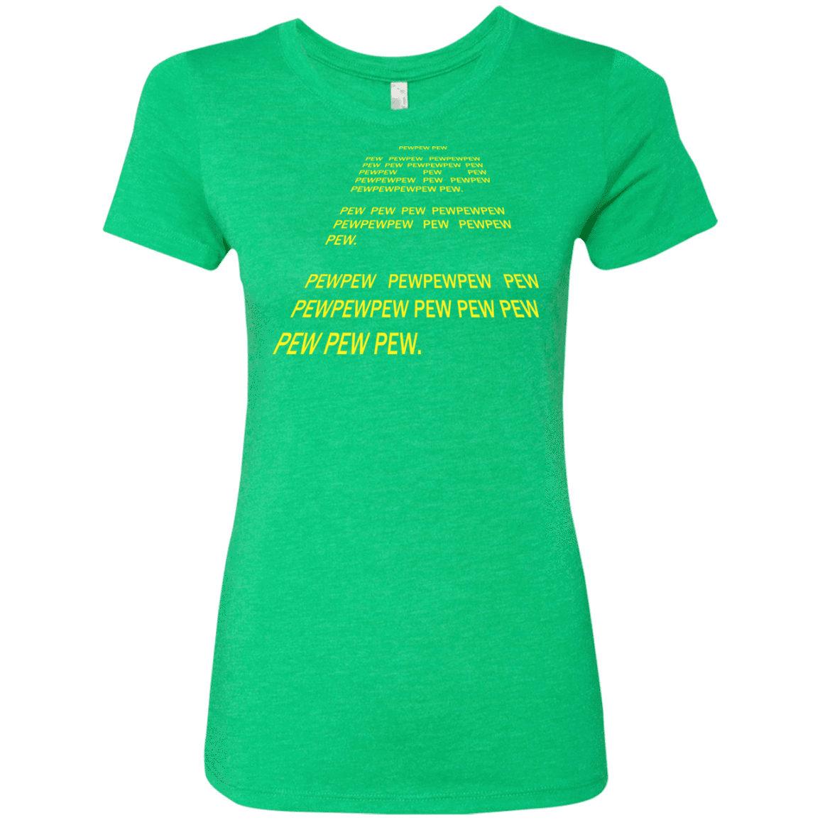 T-Shirts Envy / S Pew Pew Pew Women's Triblend T-Shirt