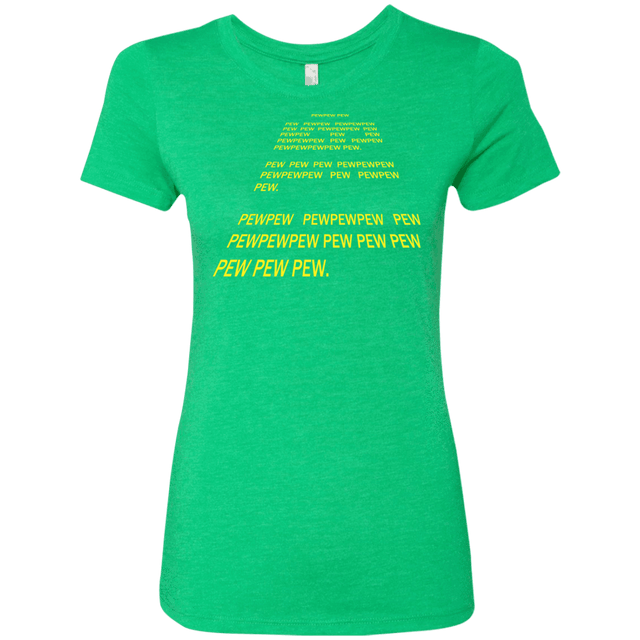T-Shirts Envy / S Pew Pew Pew Women's Triblend T-Shirt