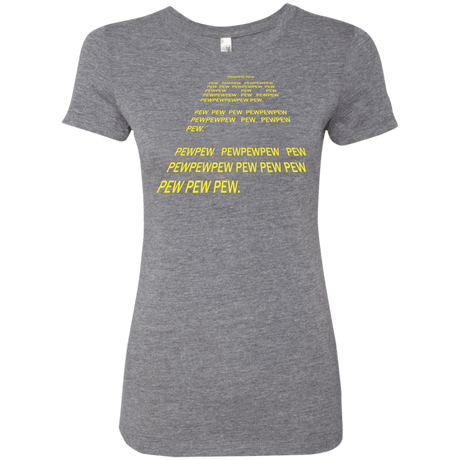 T-Shirts Premium Heather / S Pew Pew Pew Women's Triblend T-Shirt