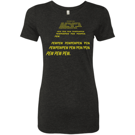 T-Shirts Vintage Black / S Pew Pew Pew Women's Triblend T-Shirt