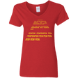 T-Shirts Red / S Pew Pew Pew Women's V-Neck T-Shirt