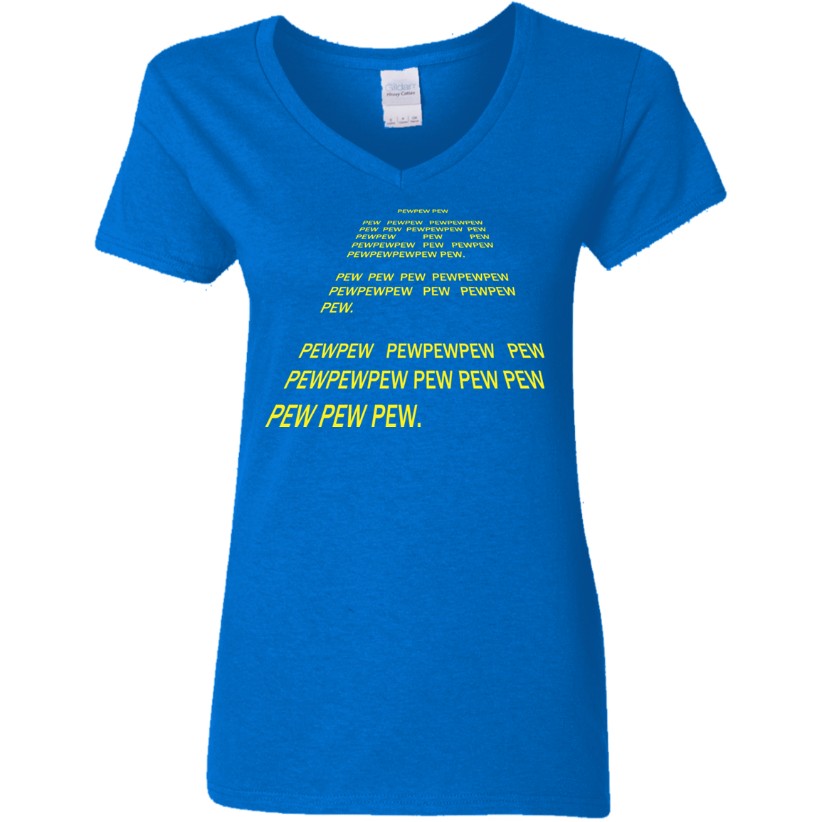 T-Shirts Royal / S Pew Pew Pew Women's V-Neck T-Shirt