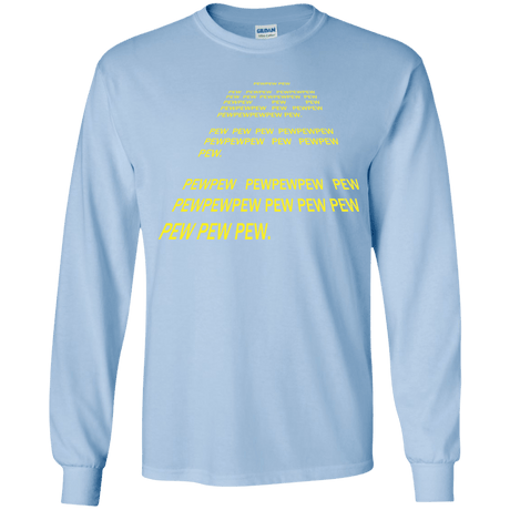 T-Shirts Light Blue / YS Pew Pew Pew Youth Long Sleeve T-Shirt