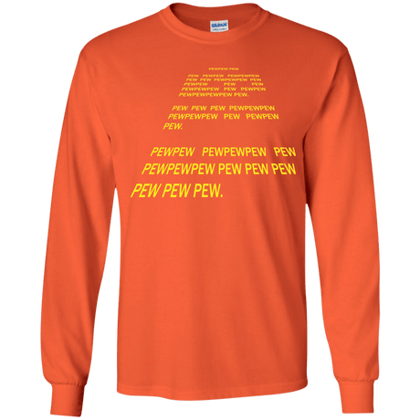 T-Shirts Orange / YS Pew Pew Pew Youth Long Sleeve T-Shirt
