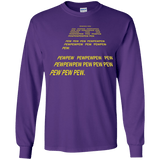 T-Shirts Purple / YS Pew Pew Pew Youth Long Sleeve T-Shirt