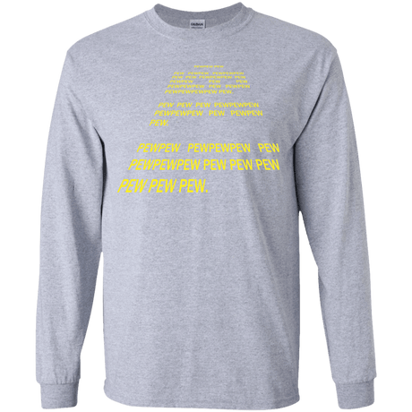 T-Shirts Sport Grey / YS Pew Pew Pew Youth Long Sleeve T-Shirt