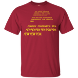 T-Shirts Cardinal / YXS Pew Pew Pew Youth T-Shirt