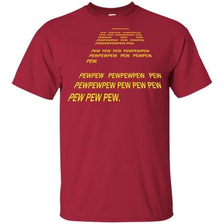 T-Shirts Cardinal / YXS Pew Pew Pew Youth T-Shirt