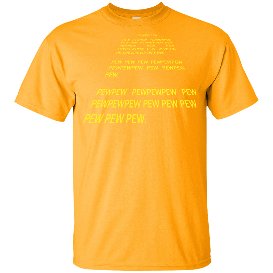 T-Shirts Gold / YXS Pew Pew Pew Youth T-Shirt