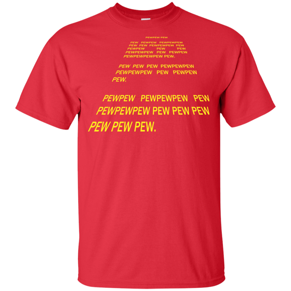 T-Shirts Red / YXS Pew Pew Pew Youth T-Shirt