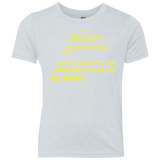 T-Shirts Heather White / YXS Pew Pew Pew Youth Triblend T-Shirt