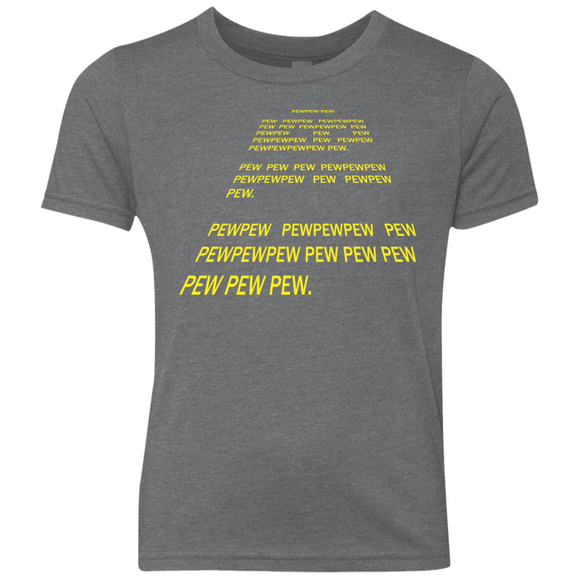 T-Shirts Premium Heather / YXS Pew Pew Pew Youth Triblend T-Shirt