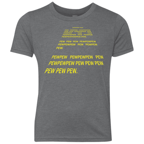 T-Shirts Premium Heather / YXS Pew Pew Pew Youth Triblend T-Shirt