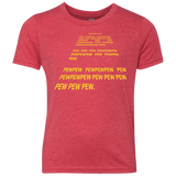 T-Shirts Vintage Red / YXS Pew Pew Pew Youth Triblend T-Shirt