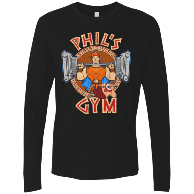 T-Shirts Black / Small Phil's Gym Men's Premium Long Sleeve