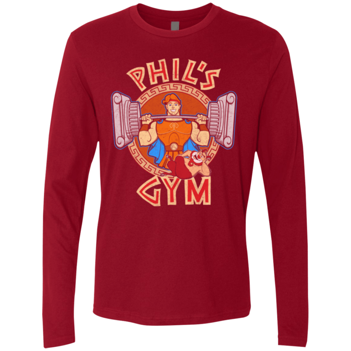 T-Shirts Cardinal / Small Phil's Gym Men's Premium Long Sleeve