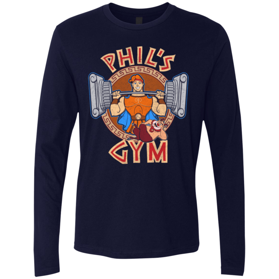 T-Shirts Midnight Navy / Small Phil's Gym Men's Premium Long Sleeve