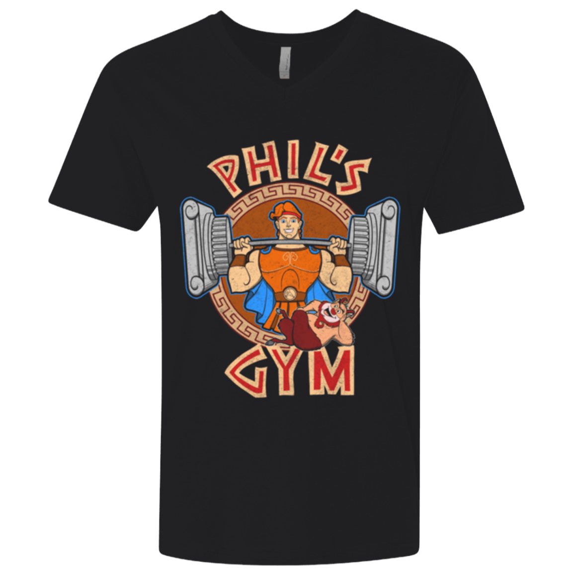 T-Shirts Black / X-Small Phil's Gym Men's Premium V-Neck