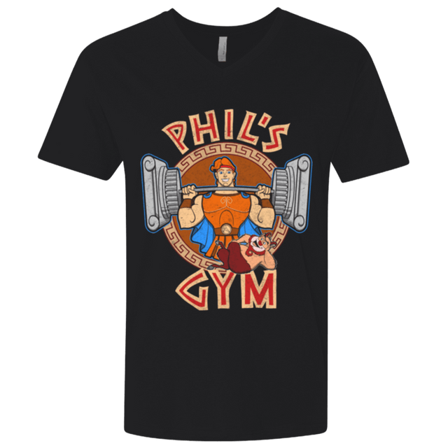 T-Shirts Black / X-Small Phil's Gym Men's Premium V-Neck