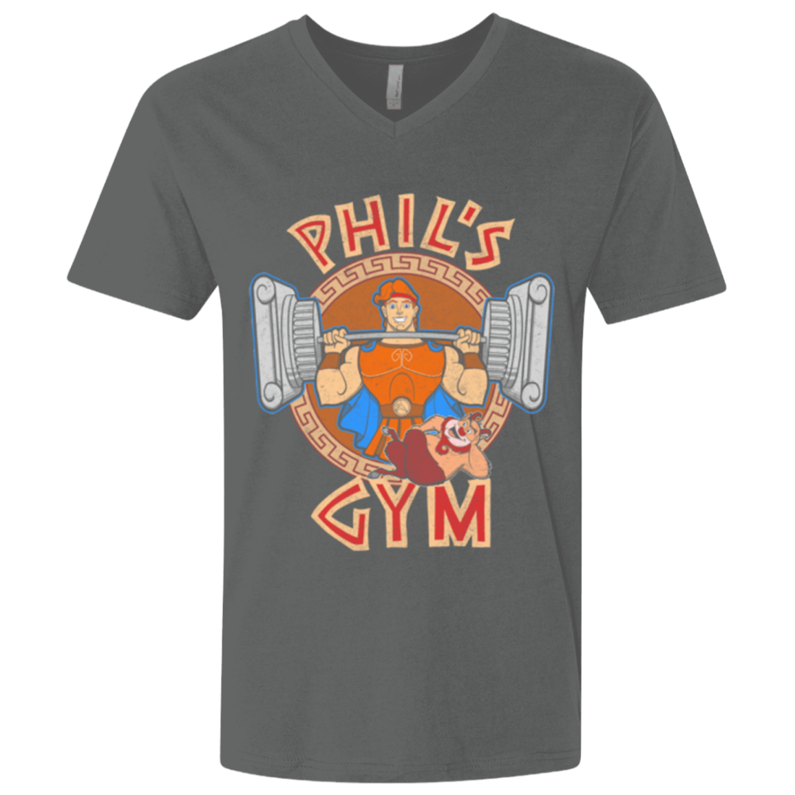 T-Shirts Heavy Metal / X-Small Phil's Gym Men's Premium V-Neck