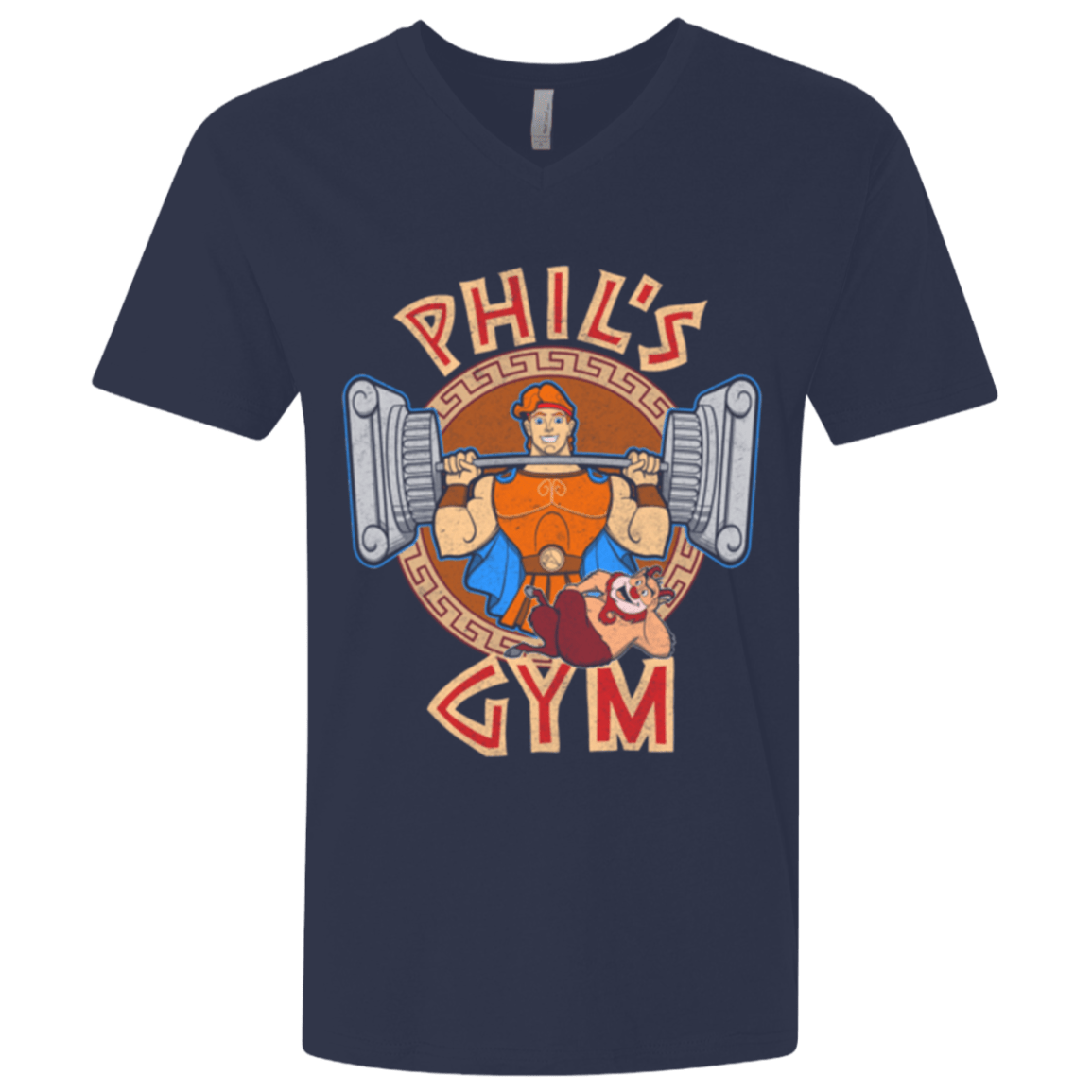 T-Shirts Midnight Navy / X-Small Phil's Gym Men's Premium V-Neck