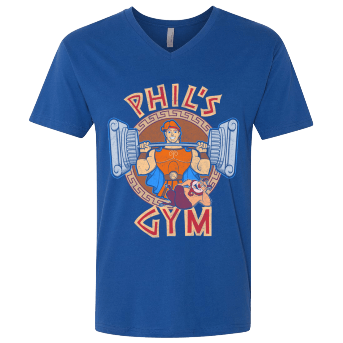 T-Shirts Royal / X-Small Phil's Gym Men's Premium V-Neck