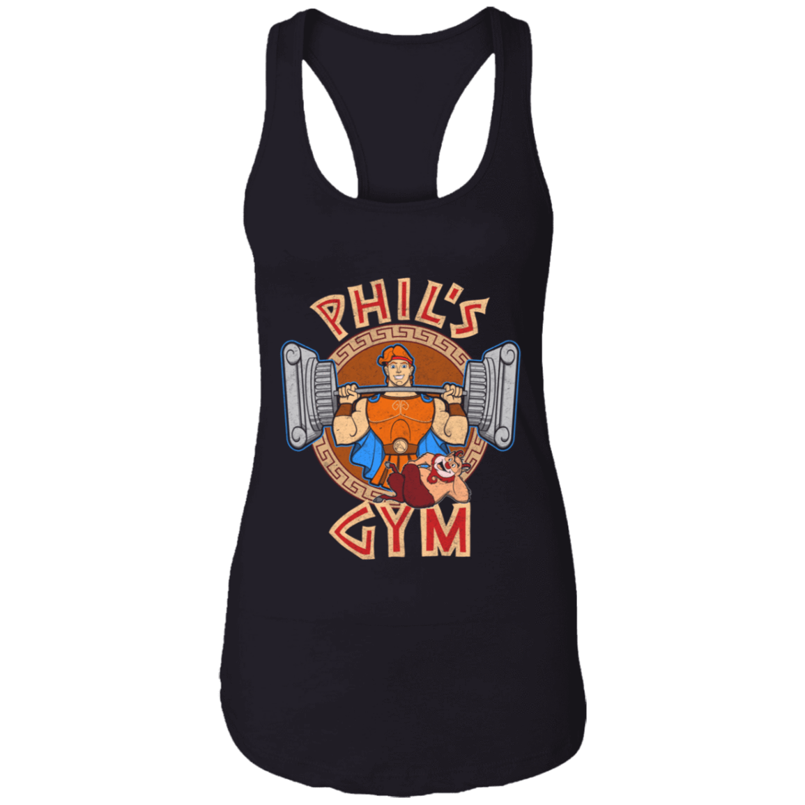 T-Shirts Black / X-Small Phil's Gym Women's Racerback Tank