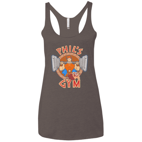 T-Shirts Macchiato / X-Small Phil's Gym Women's Triblend Racerback Tank