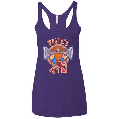 T-Shirts Purple / X-Small Phil's Gym Women's Triblend Racerback Tank