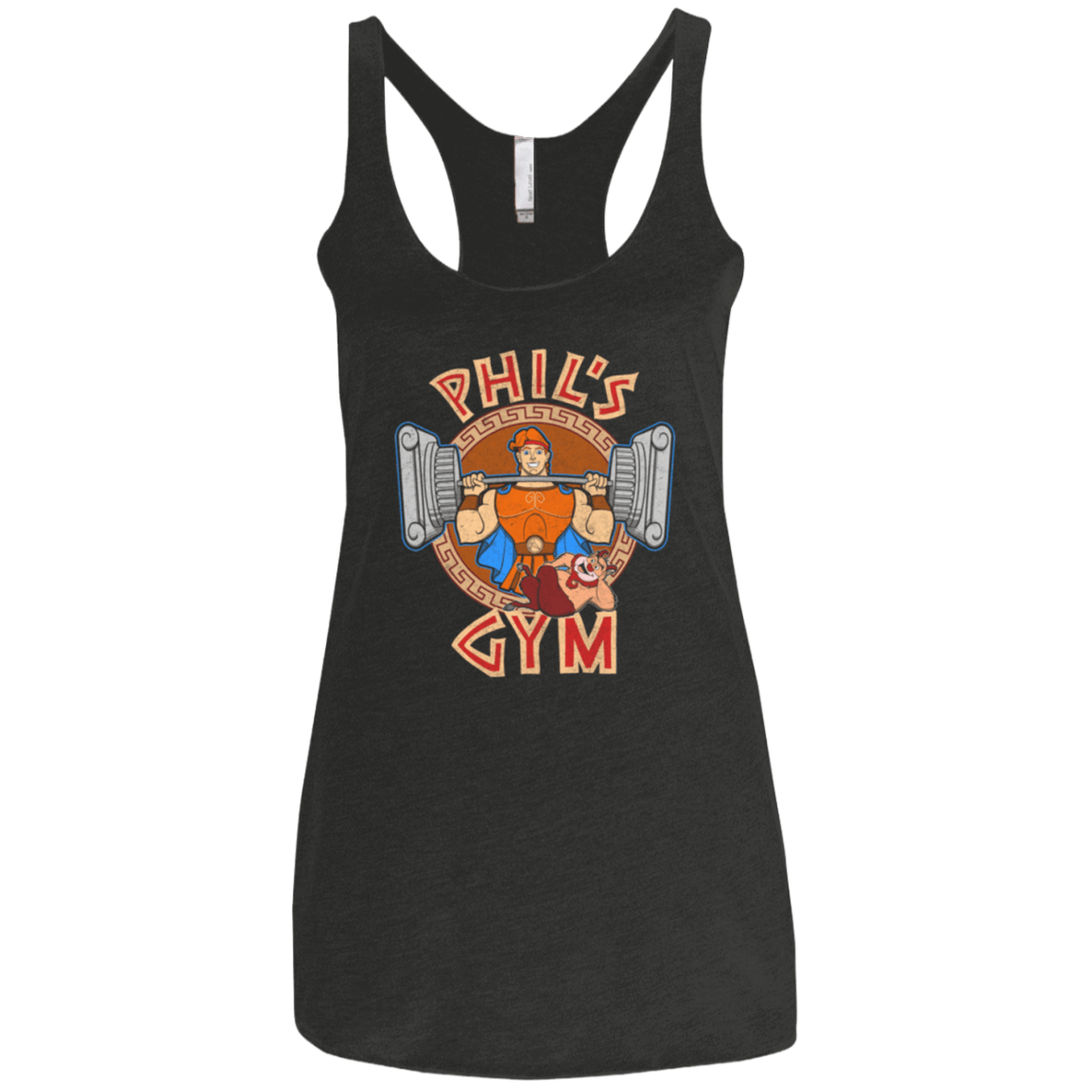 T-Shirts Vintage Black / X-Small Phil's Gym Women's Triblend Racerback Tank