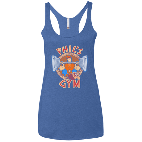 T-Shirts Vintage Royal / X-Small Phil's Gym Women's Triblend Racerback Tank
