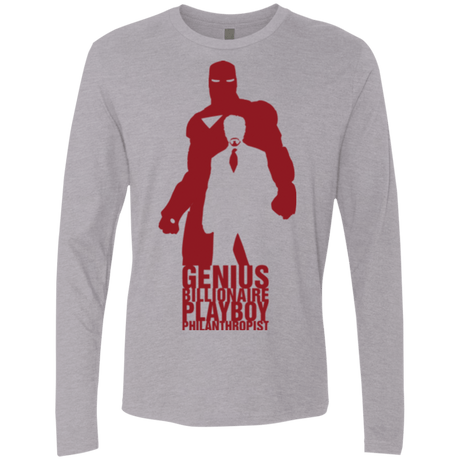 T-Shirts Heather Grey / Small Philanthropist Club Men's Premium Long Sleeve