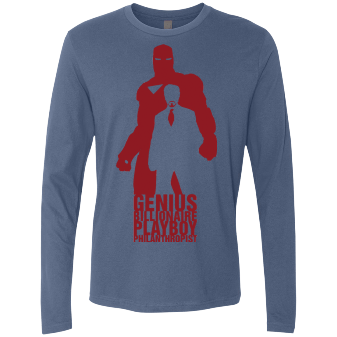 T-Shirts Indigo / Small Philanthropist Club Men's Premium Long Sleeve