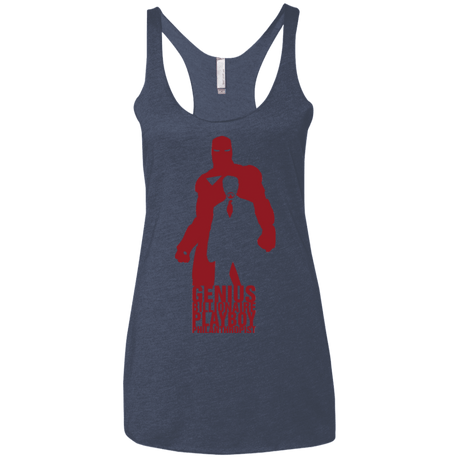 T-Shirts Vintage Navy / X-Small Philanthropist Club Women's Triblend Racerback Tank